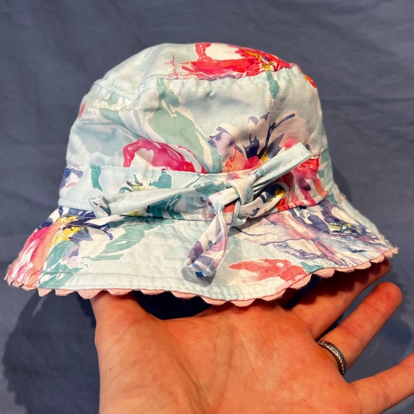 EUC/Like New - Millymook Baby Bucket / Sun Hat - Reversible (0-12 months) - Picture 7 of 8